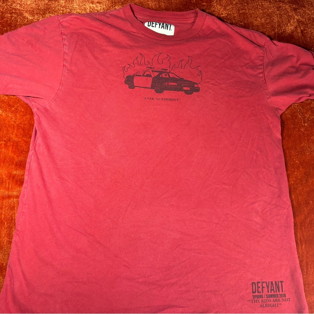 Defyant Red Graphic Short Sleeve Tee